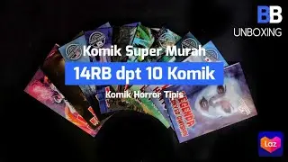 Unboxing KOMIK MURAH BANGET - Komik Berwarna / Komik Horror di Lazada