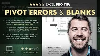 EXCEL PRO TIP: PivotTable Errors & Empty Rows