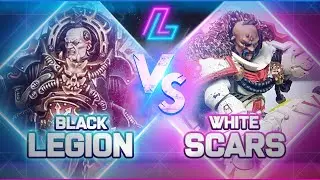 BLACK LEGION vs WHITE SCARS | Warhammer 40k Battle Report