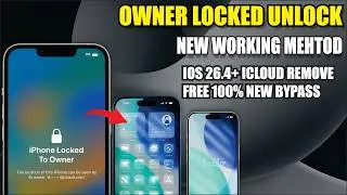 iPhone Owner Lock Bypass New Method 2026 🔥 iCloud Remove Free