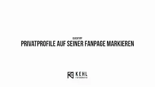 Facebook // Privatprofile auf der Fanpage markieren