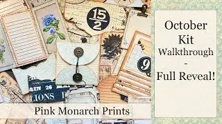KIT WALKTHROUGH - Full showcase of the OCTOBER Kit, Papers, Ephemera, Pockets, and MORE!