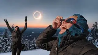 Watching The Solar Eclipse on Franconia Ridge in New Hampshire (Amazing Experience!!)