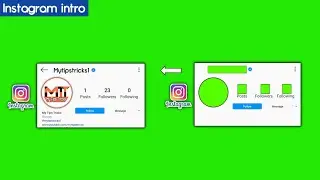 Instagram follow intro green screen no Copyright | Green screen Instagram intro free to use