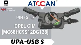 OPEL CIM [MC68HC9S12DG128] - Reading PIN CODE by UPA USB-S