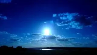 Time lapse. Blue day.