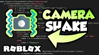 Roblox Studio Tutorial - HOW TO MAKE CAMERA SHAKE