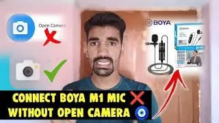 How to use BOYA M1 MIC Without OPEN CAMERA ? ❌️ Direct Phone Camera se Boya Mic Connect Kare ✅️
