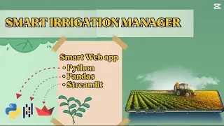 Smart irrigation manager| Smart Web app using streamlit , python 