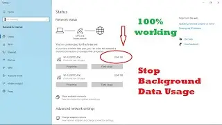 100% Working  How to Stop Windows Background Data Consumption  top Windows High System Data Usage
