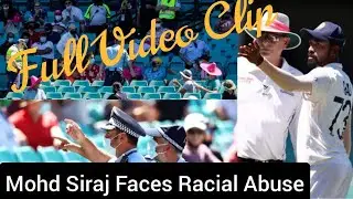 Mohd. Siraj faces racial abuse from Fans in IndVsAus Test live Full Video Clip  #siraj #racism