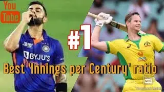| Best 'Innings per Century' ratio in International cricket | (min. 30 tons) @CricketAakash