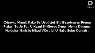 Zdravko Mamić Insults Igor Flak / Grounded