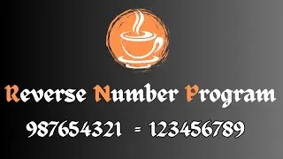 Reverse Number Program in Java | JAVA TUTORIALS