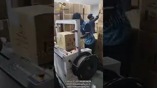 Automatic strapping machine #strappingmachine #boxstrappingmachine #strappingtools #boxpacking