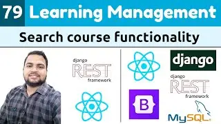 Django ReactJs LMS #79 | Search course functionality | Learn Django ReactJs RESTApi