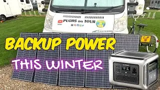 ALLPOWERS R2500 & 400W Folding Solar Panel - Off Grid Winter Power