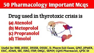Pharmacology  Mcqs ||  Important for All upcoming exam ||