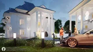 Amazing $1 million Luxury Home 3d Animation. Classical/Neoclassical Architecture.
