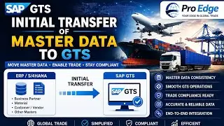 SAP GTS - Initial Transfer of Master Data to GTS