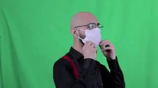 (Free video) green box green screen mask virus infection doctor chroma