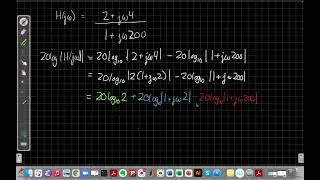 First-order Bode Plot Magnitude: Example