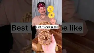 How to share CHOCOLATE DONUTS with your best friend properly?😎❤️🍩| CHEFKOUDY