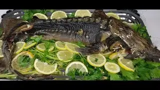 осетр целиком в духовке