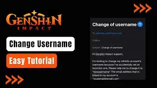 How To Change Genshin Impact Username ! (2023)