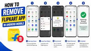 Remove Flipkart App in Android Mobile | How To Uninstall Flipkart App Android Phone | DR technology