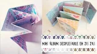 Mini álbum desplegable en zig-zag ♡ | Ojitoz Anshu