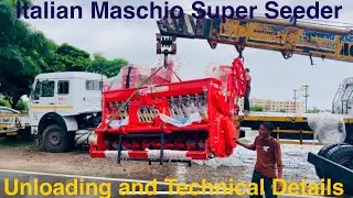 Italian Maschio Super unloading and technical details before delivery under CRM Subsidy Scheme 2024.