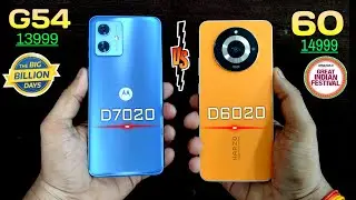 Moto G54 Vs NARZO 60 5G Speed Test | Dimensity 7020 Vs Dimensity 6020 | 5G Mobile Big Billion Days 🔥
