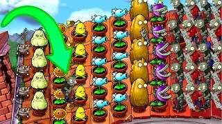Plants Vs Zombies Roof TEAM PLANTS vs ZOMBIES FIGHT!