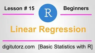 Linear Regression in R | R Code for Regression | R Studio Tutorials | Digitutorz