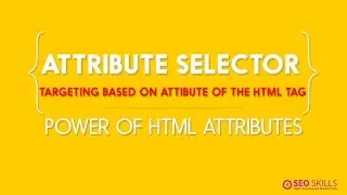 Attribute Selector in CSS -Telugu Video Tutorial