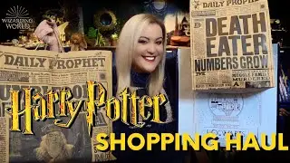 WARNER BROS HOGWARTS IN THE SNOW HARRY POTTER SHOPPING HAUL UNBAGGING & GIVEAWAY | VICTORIA MACLEAN