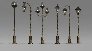 The process of making a 3D model of a street lamp.   Ko'cha chirog'ining 3D Modelini yasash jarayoni