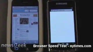 iPhone 3GS vs Windows Phone 7 - Browser Speed test