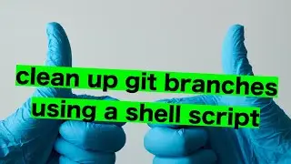 Delete git branches using a shell script