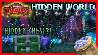 FREE GEMS IN THE HIDDEN CHEST?! | New Hidden World Themed Stable - School Of Dragons (SoD) Gameplay
