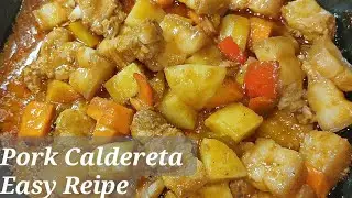 PORK CALDERETA EASY RECIPE | How to cook| Tipid-Easy Recipe
