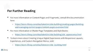 Improve Sites with Liferay DXP Modern Tools Summary