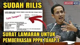 Sudah Rilis Surat Lamaran untuk Pemberkasan PPPK Guru Tahap 1 - Cek sekarang