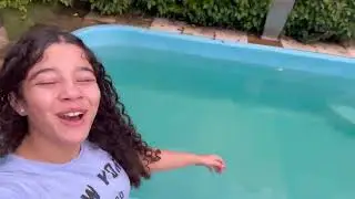 Rotina da manhã no quintal de casa em família com a participação da minha prima ~só alegria