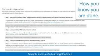 Learning Roadmaps overview