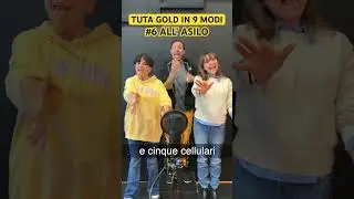 TUTA GOLD IN 9 MODI - ALL’ASILO #mahmood #tutagold #sanremo2024 #comici #bambini #asilo #parodia