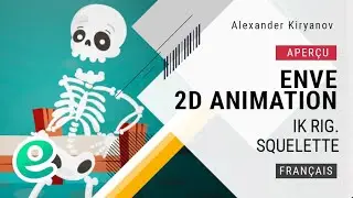 Enve. 2d animation. IK RIG. Squelette. Vidéo promotionnelle