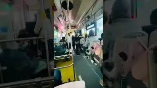 Sucking breast in bus