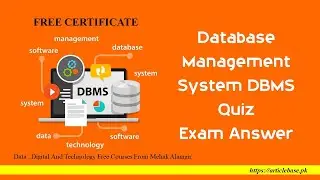 DBMS Certificate | Database Management Quiz | Itronix solutions